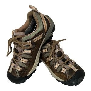 Keen Targhee ll Womens Size 6 Brown Leather Waterproof Trail Hiking Shoes Low